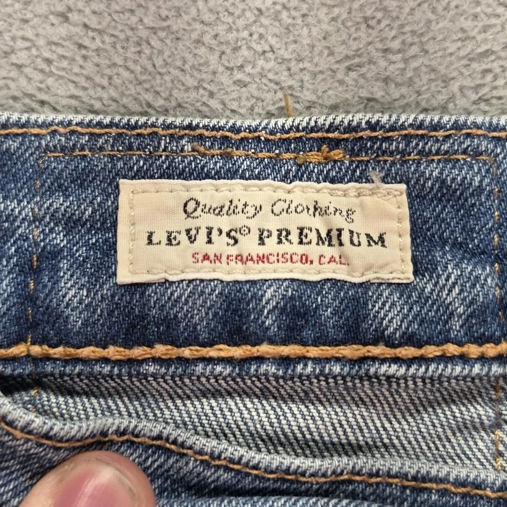 Levis Selvedge Jeans‎ Mens Blue 511 Slim Straight Whiskers Honeycomb Fits 27x30